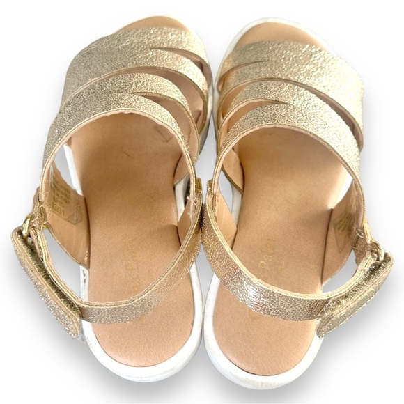 Giulia Palai Girls Gold Strap Slip On Sandals Size 13 - Picture 6 of 11